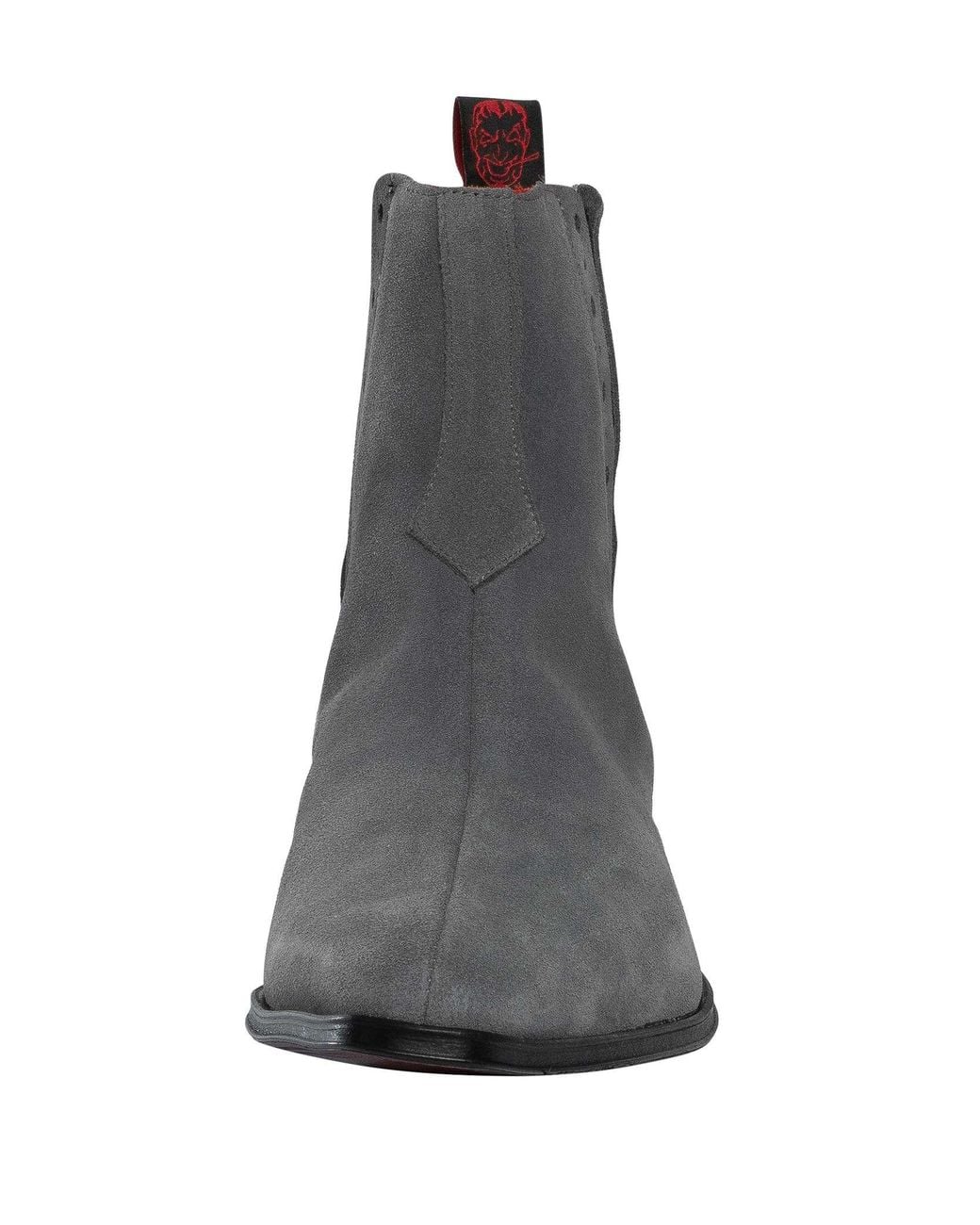 Jeffery West Gray Suede Chelsea Boots for men