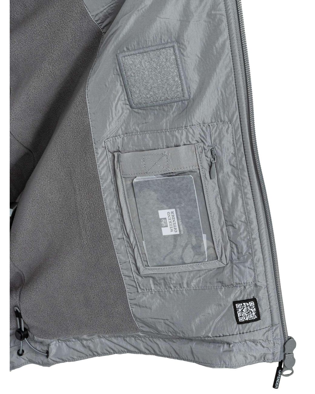 Weekend Offender Gray Technician Jacket for men