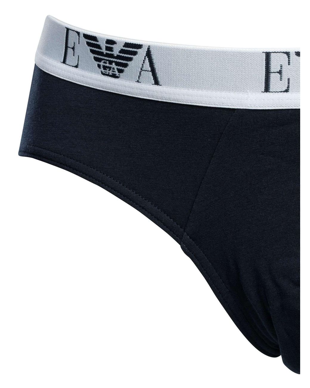 Emporio Armani Blue 3 Pack Briefs for men
