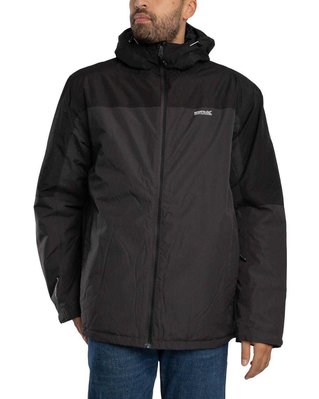 Regatta Black Thornridge Waterproof Insulated Jacket for men