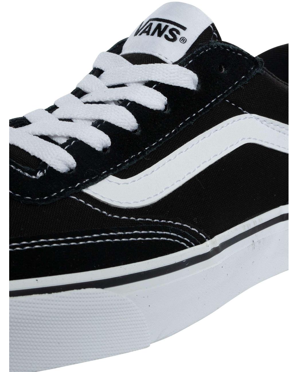 Vans Black Brooklyn Suede Trainers for men