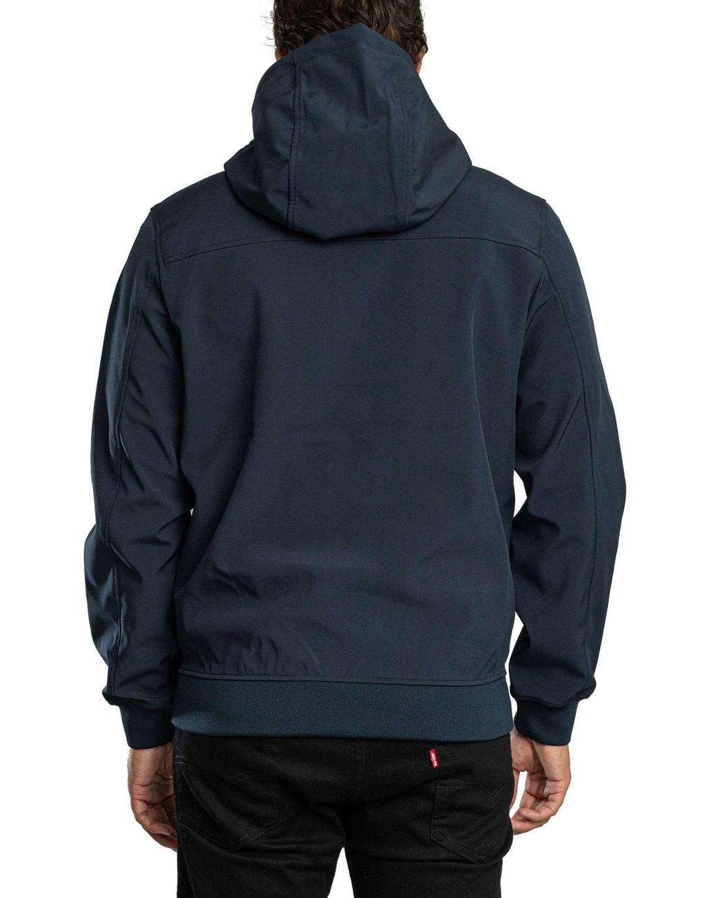 Lyle & Scott Blue Mesh Back Softshell Jacket for men