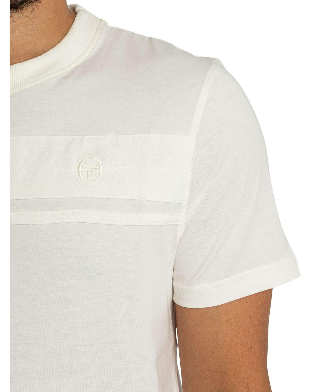 Sergio Tacchini White Tonal Dama T-Shirt for men