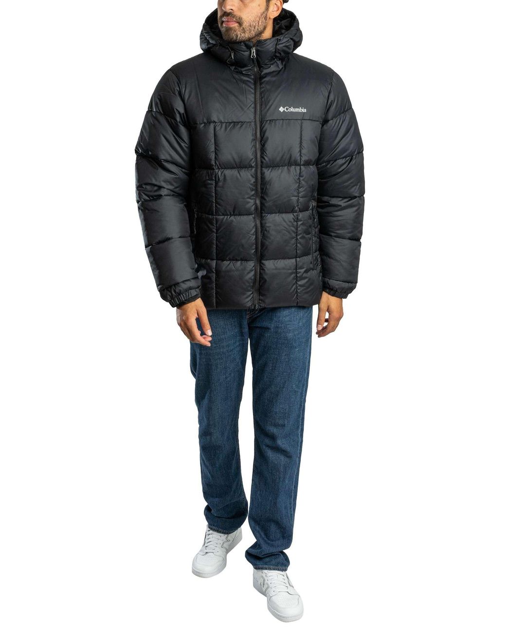 Columbia Black Puffect Hooded Jacket for men