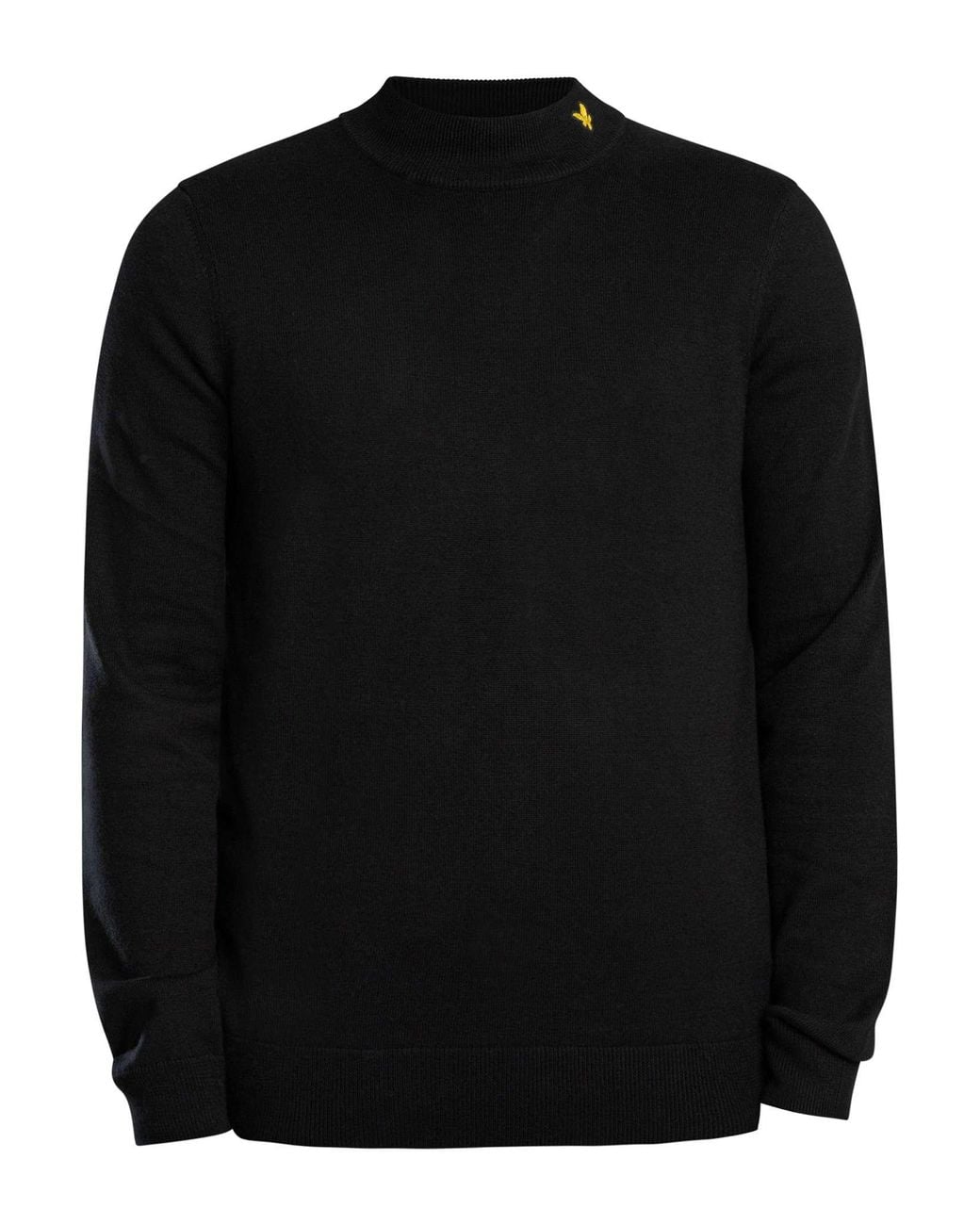 Lyle & Scott Black Knitted Turtle Neck Knit for men