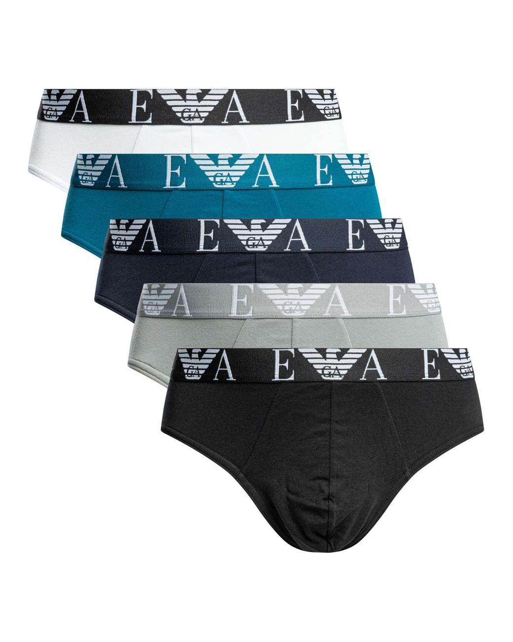Emporio Armani Blue 5 Pack Briefs for men