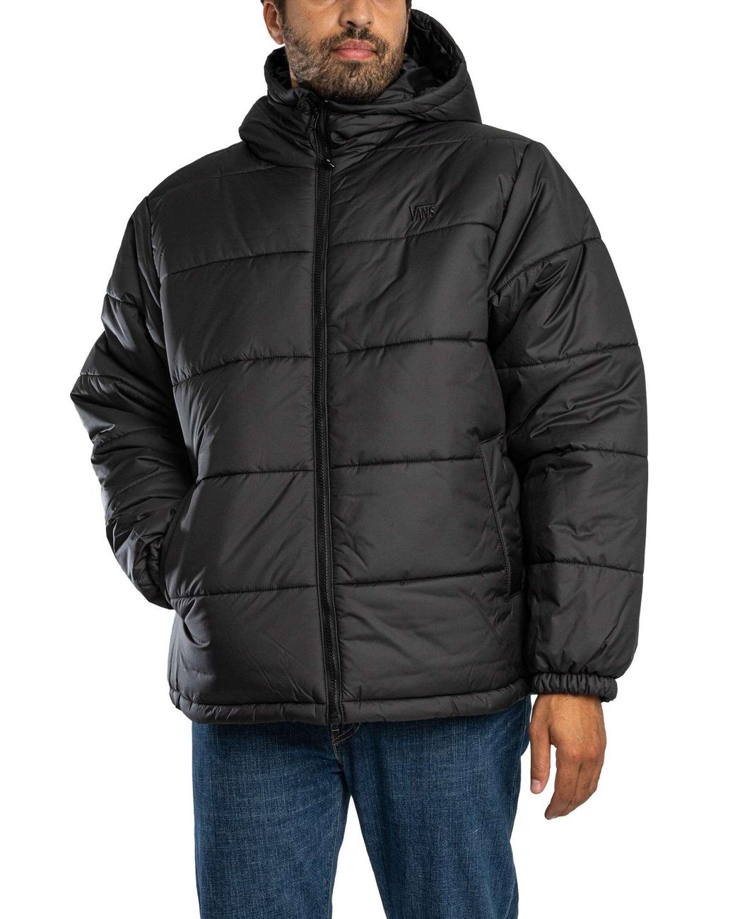 Vans Black Hillgate Puffer Jacket for men