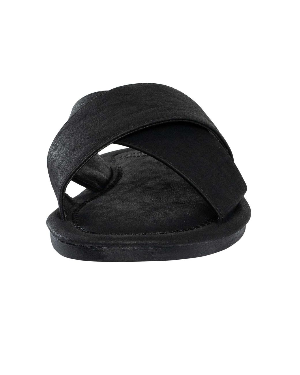 Superdry Black Vintage Cross Strap Sliders for men