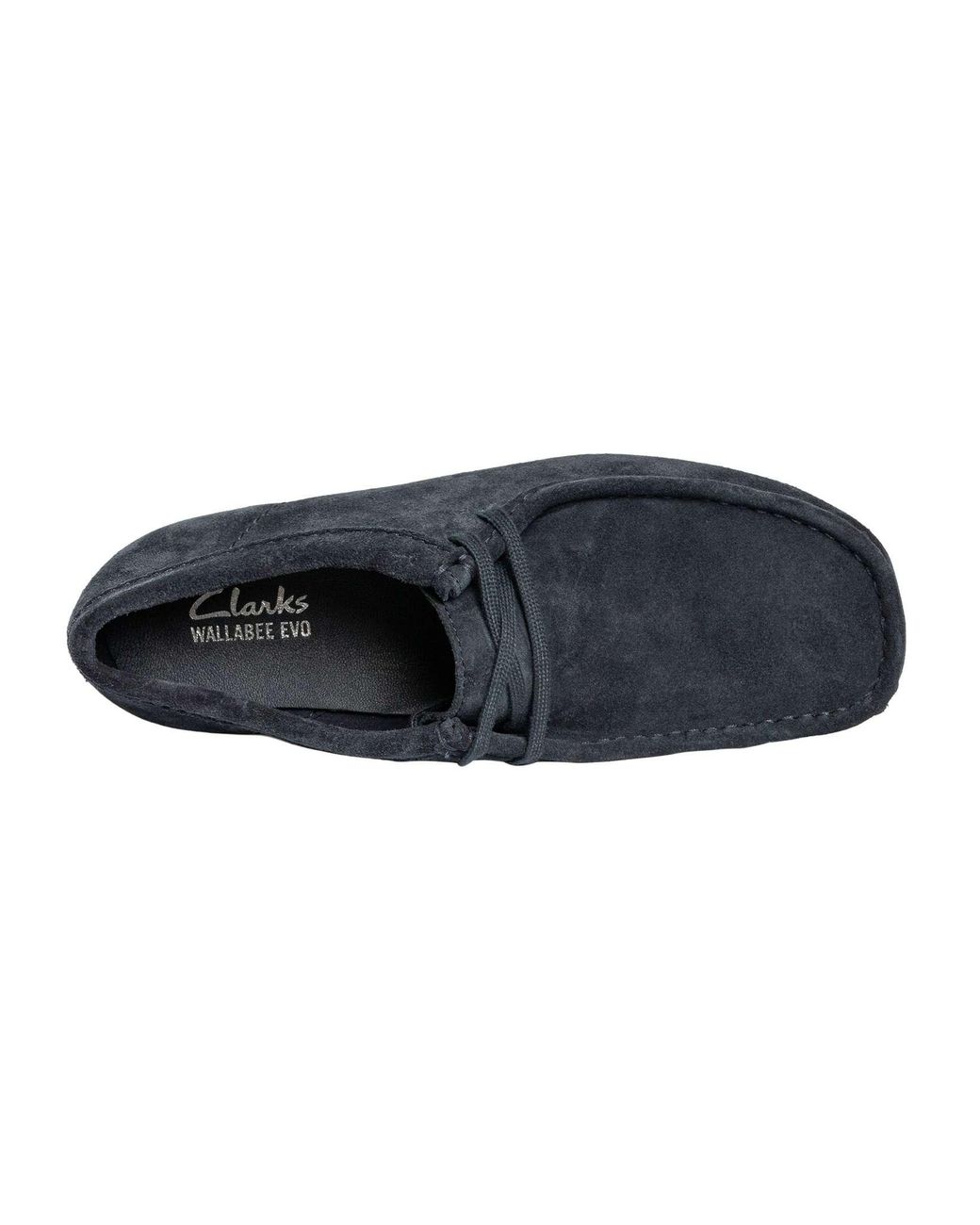 Clarks Blue Wallabee Evo Suede Shoes for men