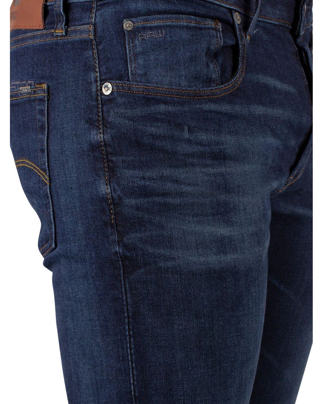 G-Star RAW Ultra Dark Aged 3301 Slim Jeans in Blue for Men | Lyst Australia