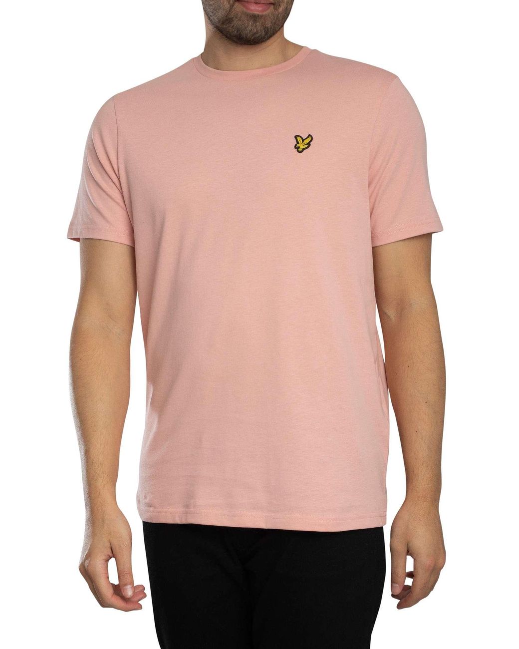 Lyle & Scott Pink Logo Plain T-Shirt for men