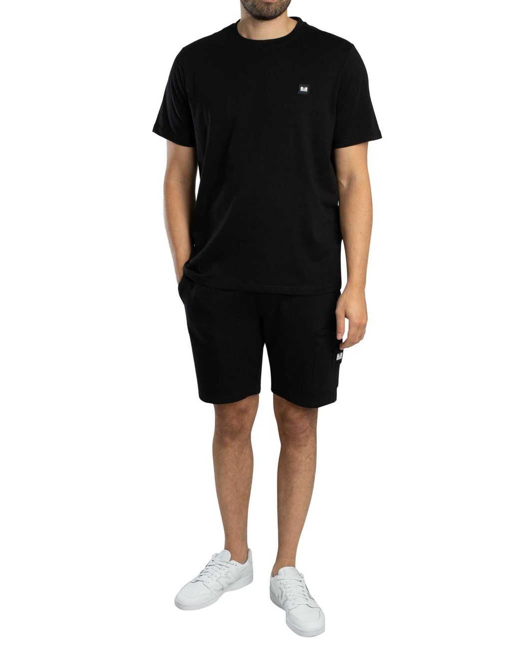 Weekend Offender Black Hawkins Zip Pocket Sweat Shorts for men