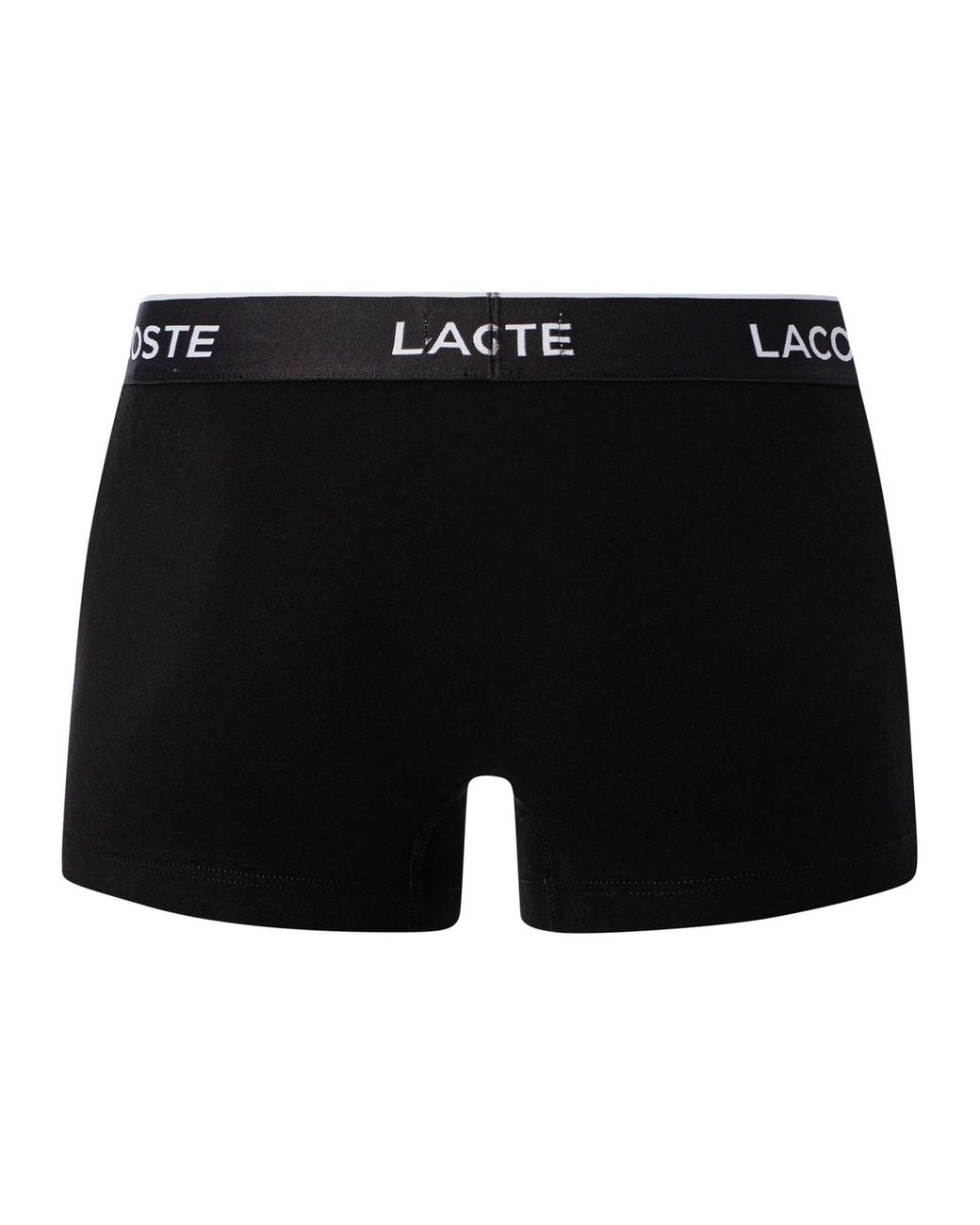 Lacoste Black Boxer Briefs 3-pack Motion Classic for men