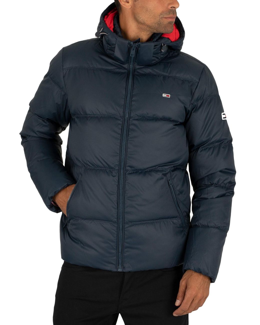 Tommy Hilfiger Essential Down Puffer Jacket in Blue for Men | Lyst