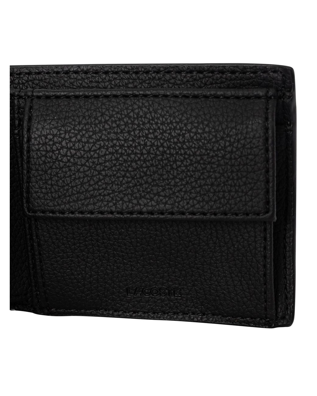 Lacoste Black Billfold Coin Wallet for men
