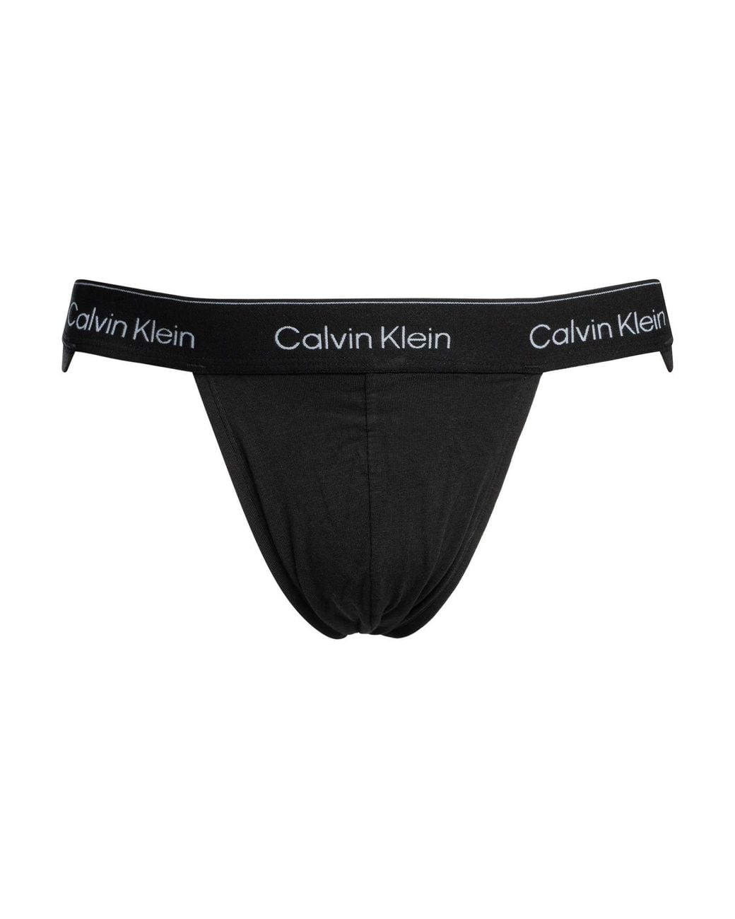 Calvin Klein Black 3 Pack Icon Jockstraps for men