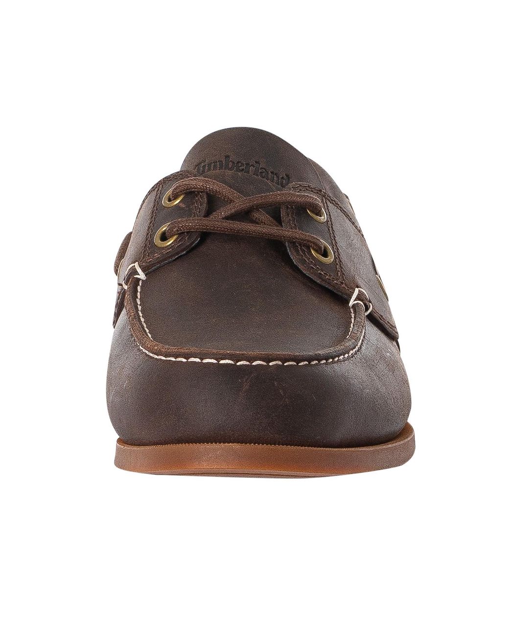 Timberland Brown Cedar Bay Leather Boat Shoes for men