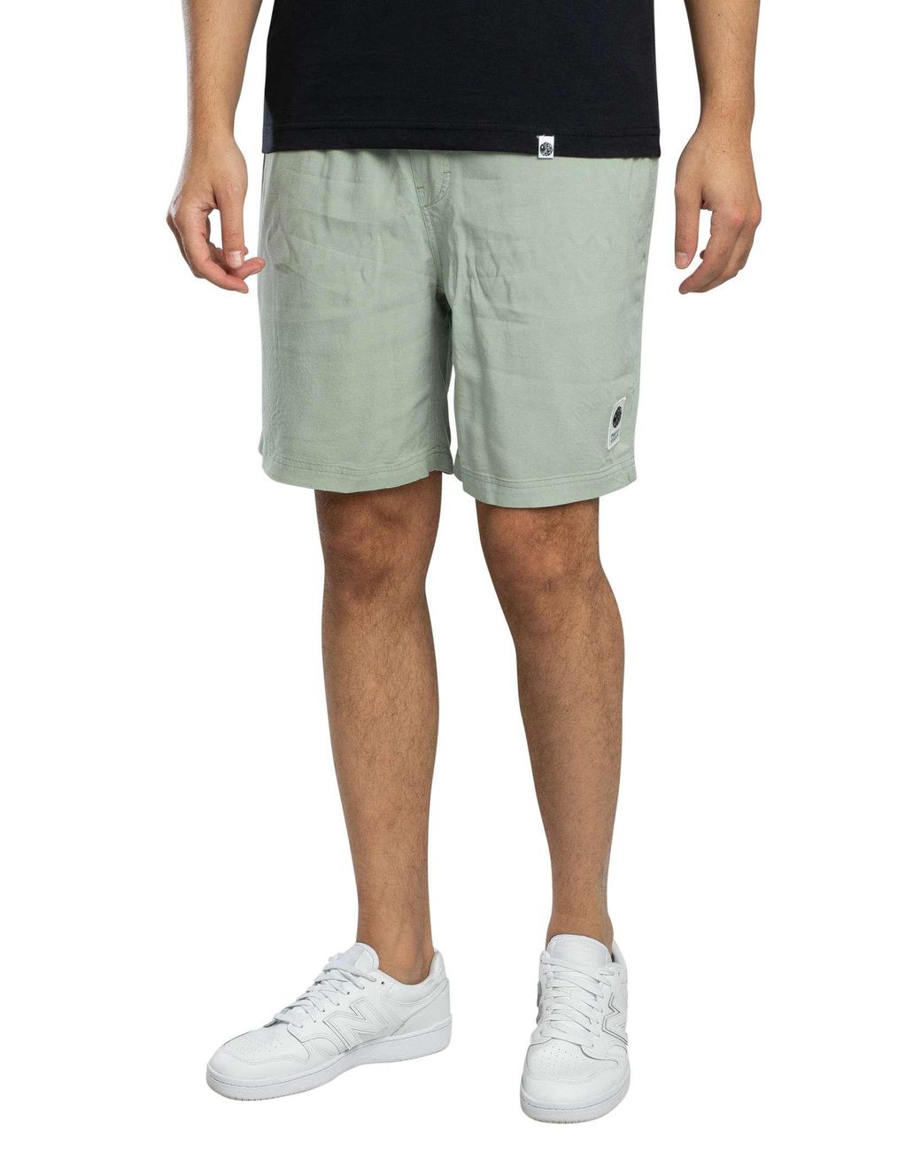 Pretty Green Blue Islington Rayon Shorts for men