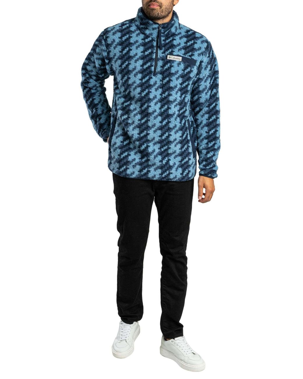 Columbia Blue Rigged Ridge Fleece for men
