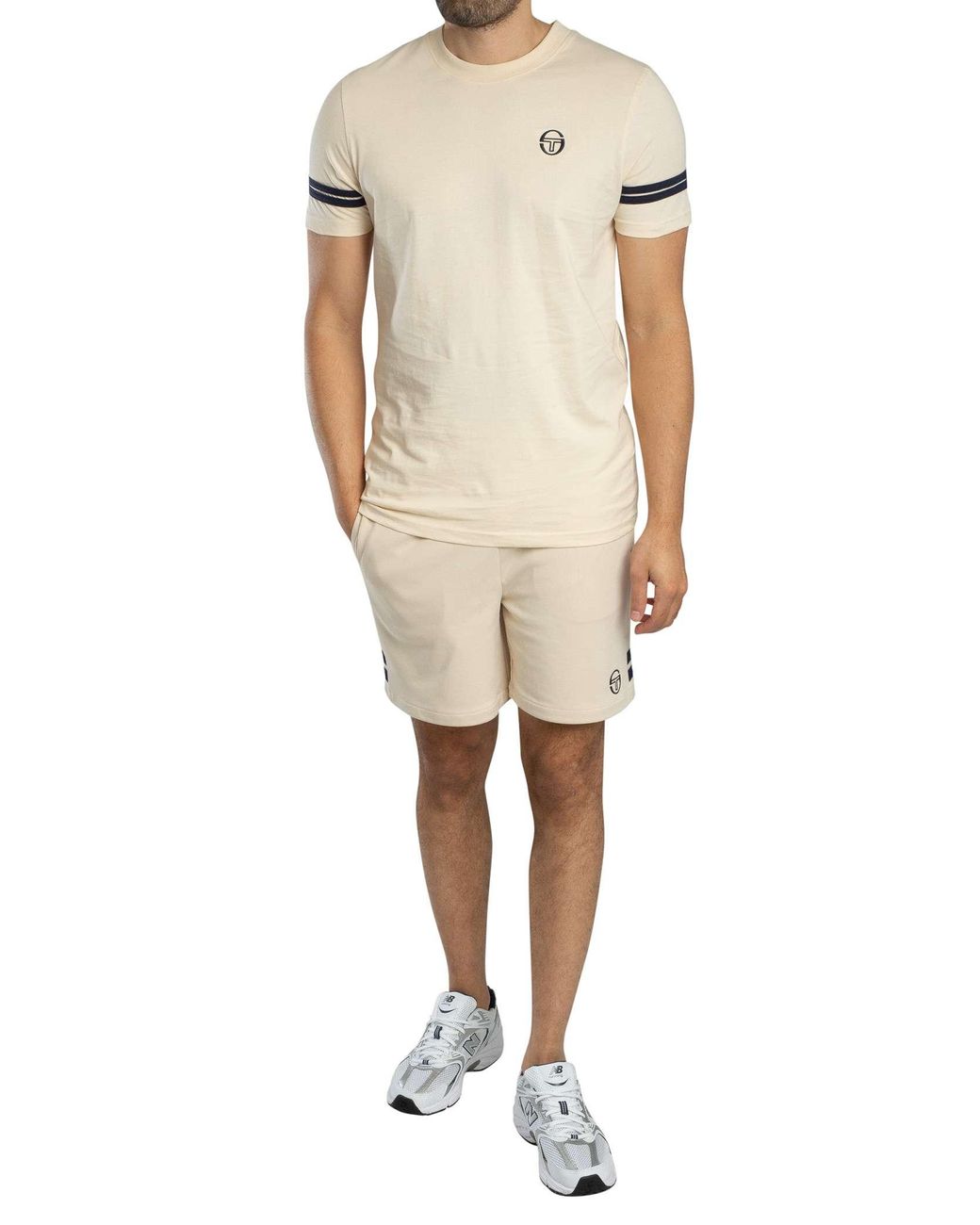 Sergio Tacchini Natural Grello Crew T-Shirt for men