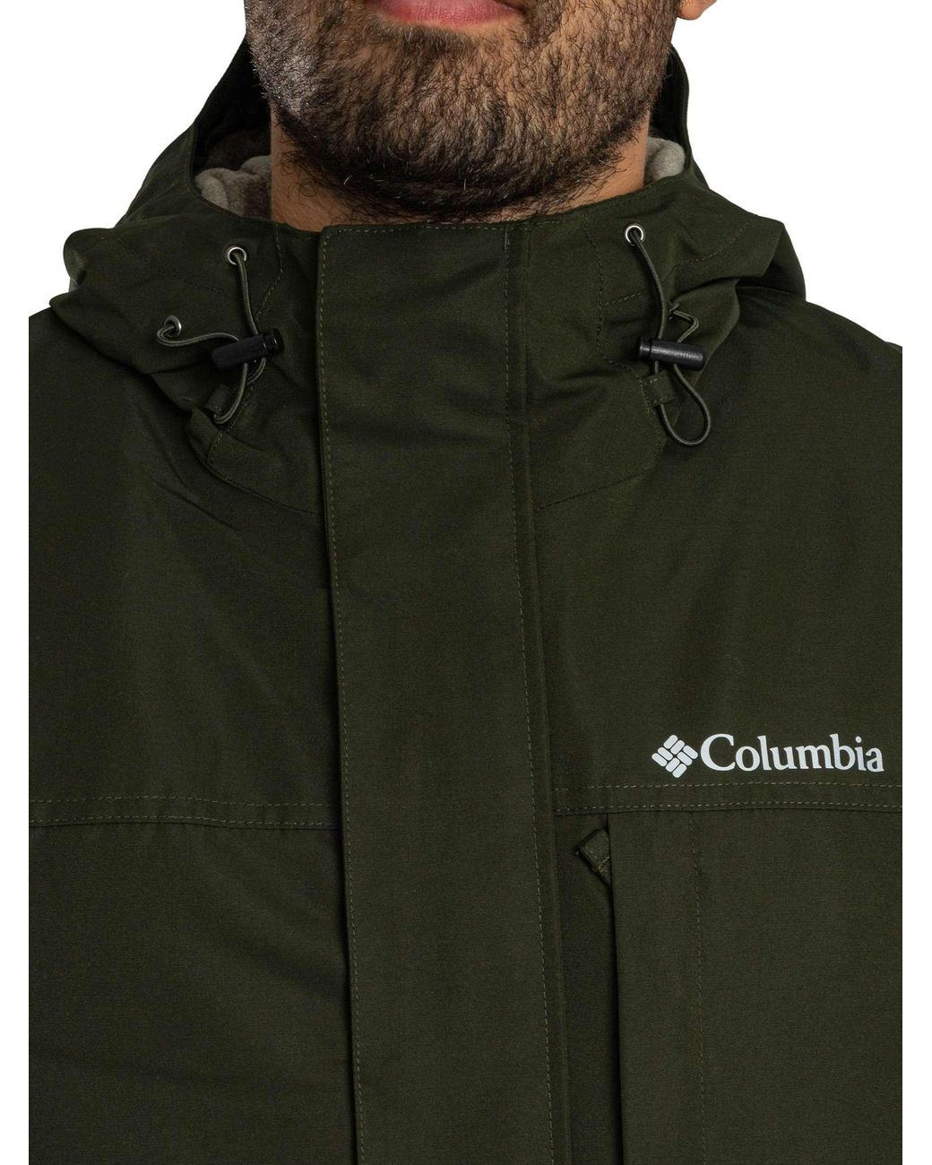 Columbia Green Landroamer Waterproof Fleece Lined Jacket for men