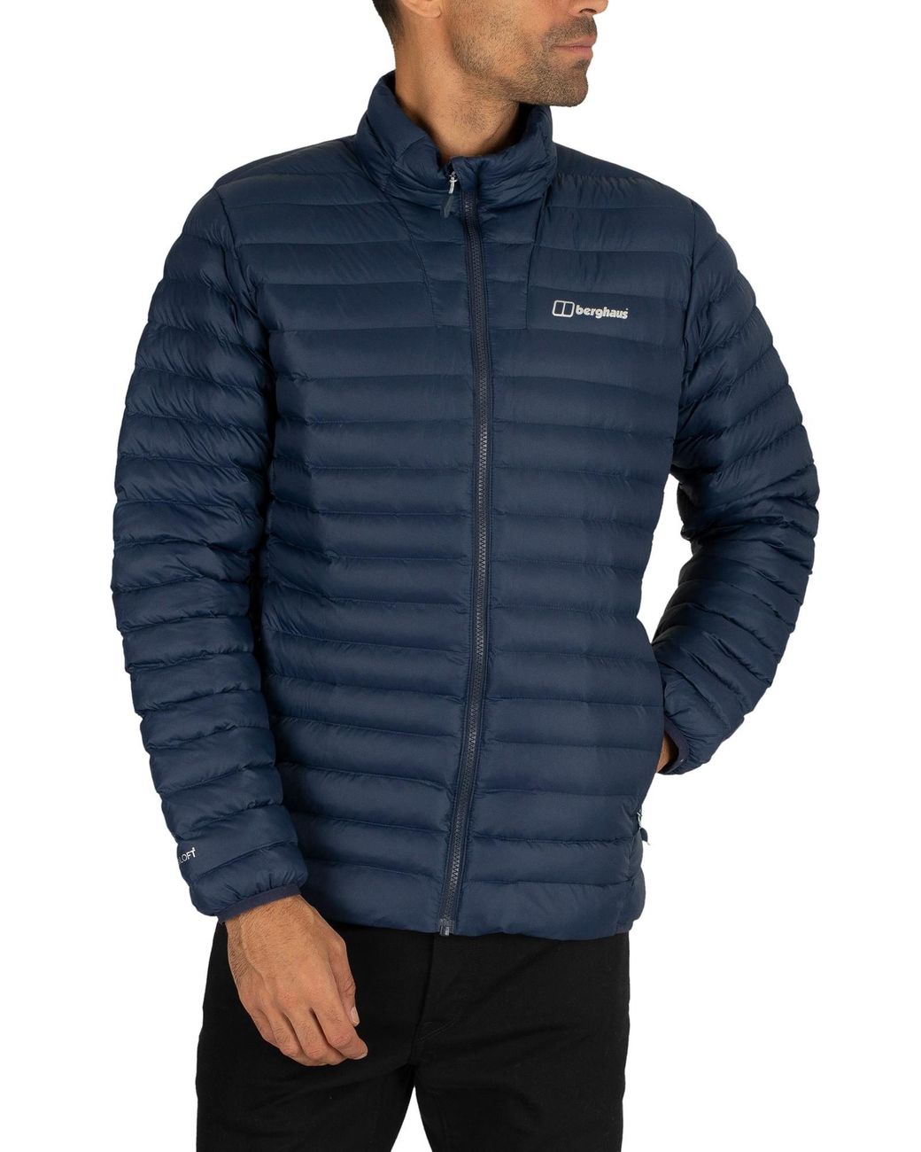 Berghaus Synthetic Seral Men's Water Resistant Jacket in Dark Blue