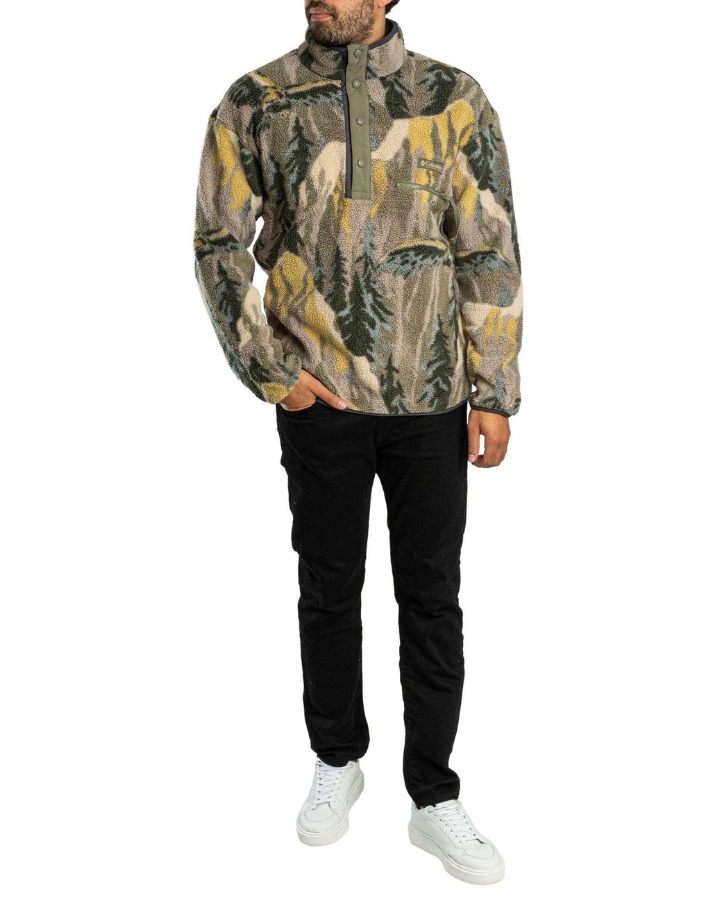 Columbia Gray Helvetia Ii Half Snap Fleece for men