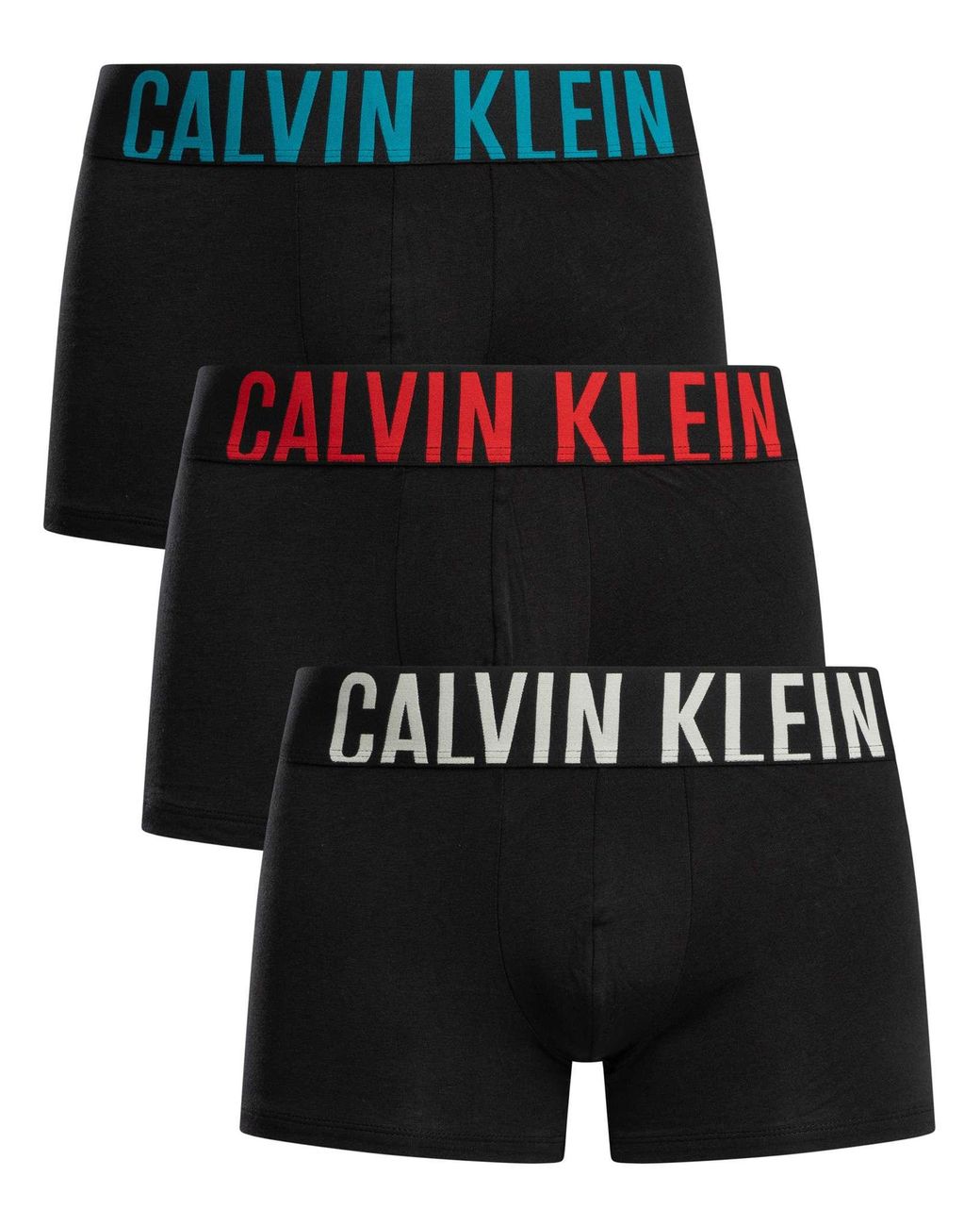 Calvin Klein Black 3 Pack Intense Power Trunks for men