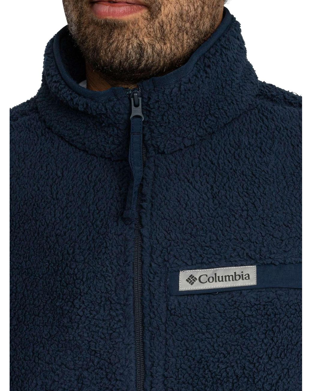 Columbia Blue Rugged Ridge Sherpa Fleece for men