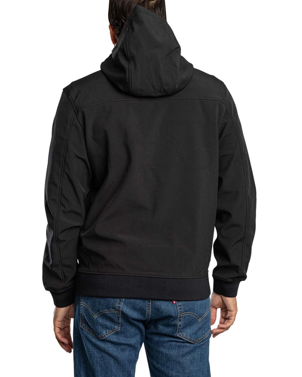 Lyle & Scott Black Mesh Back Softshell Jacket for men
