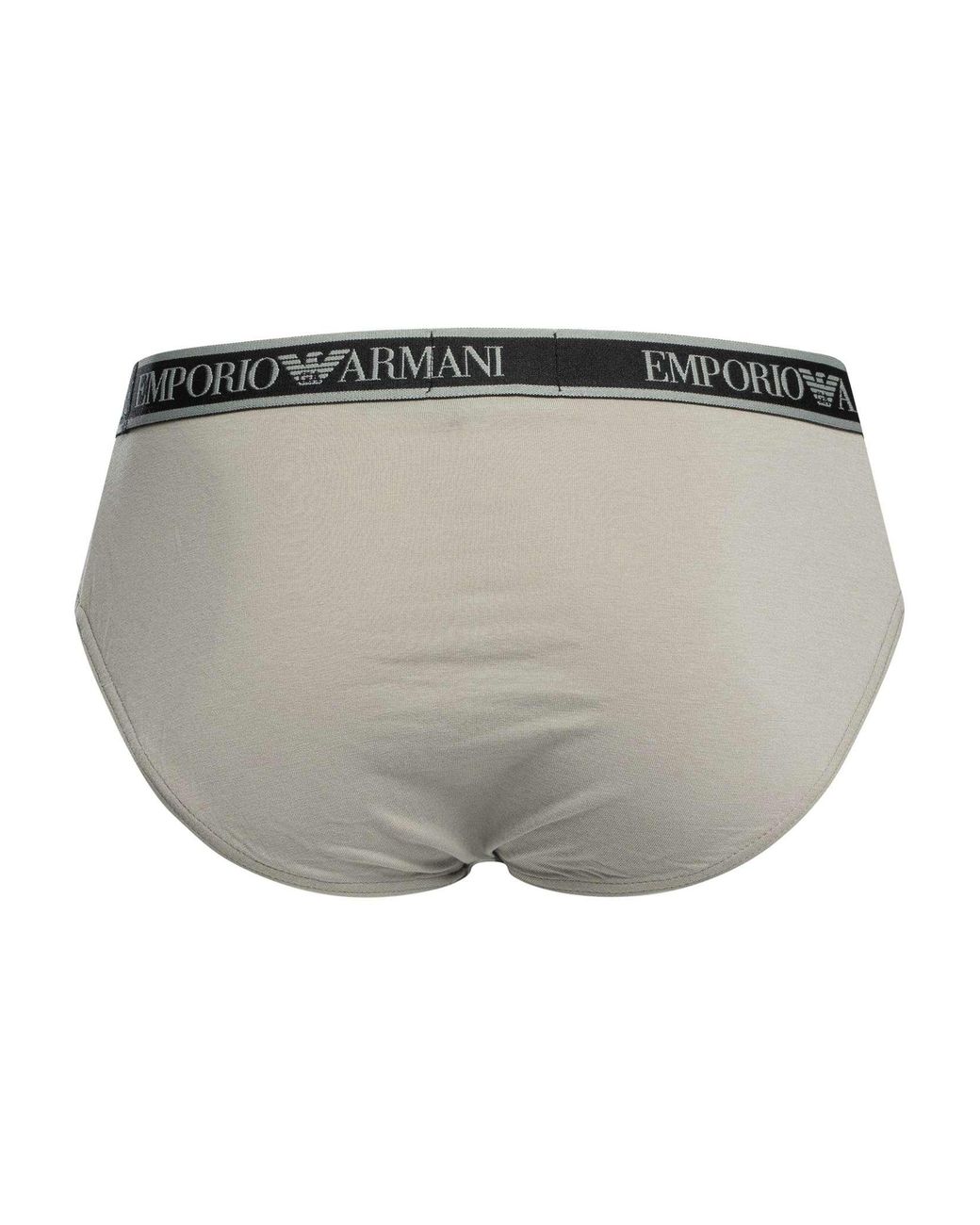 Emporio Armani Gray 3 Pack Briefs for men