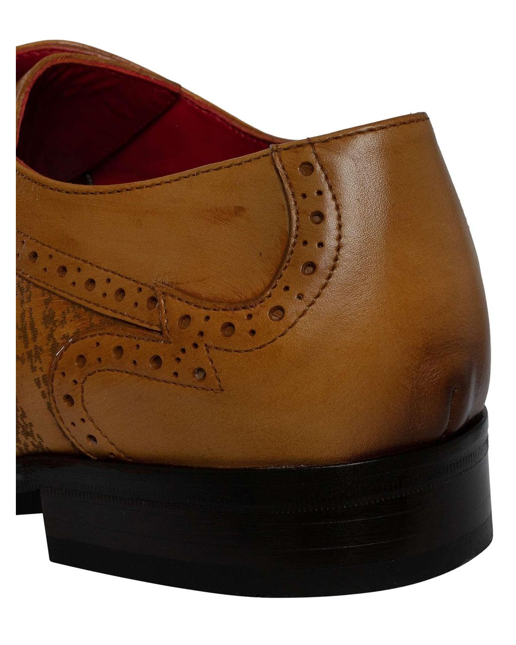 Jeffery West Brown Scottish Leather Derby Shoes for men