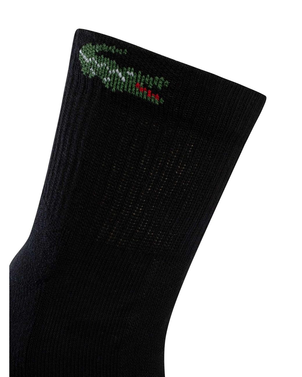 Lacoste Black 3 Pack Ankle Socks for men