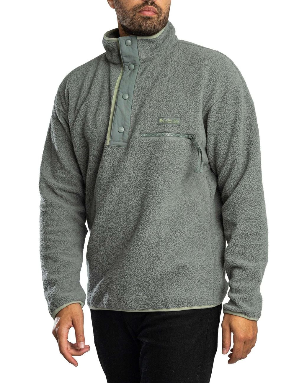 Columbia Gray Helvetia Ii Half Snap Fleece for men