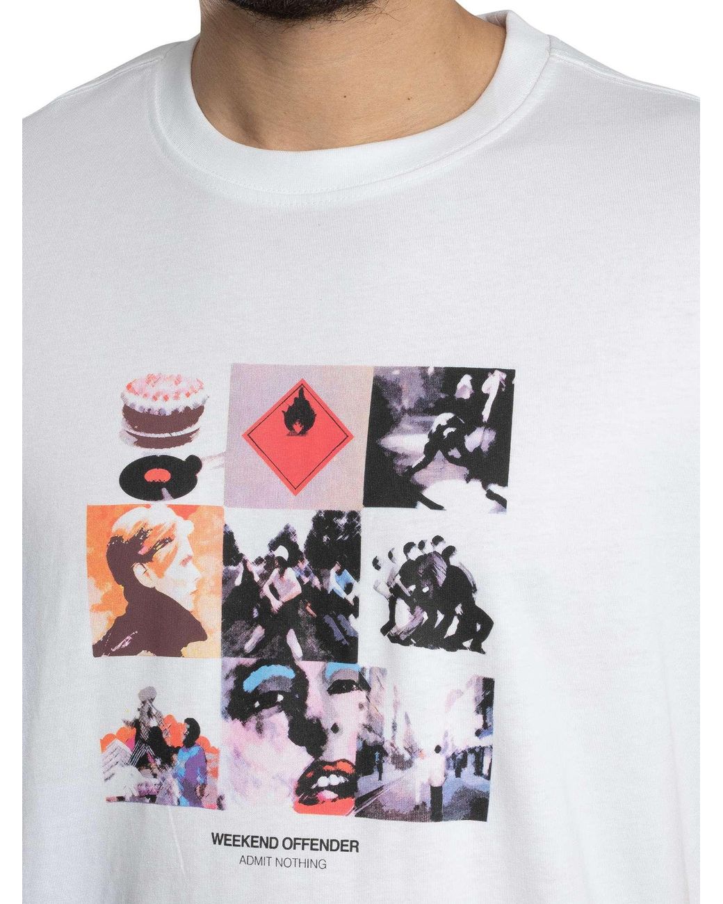 Weekend Offender White Low Graphic T-Shirt for men