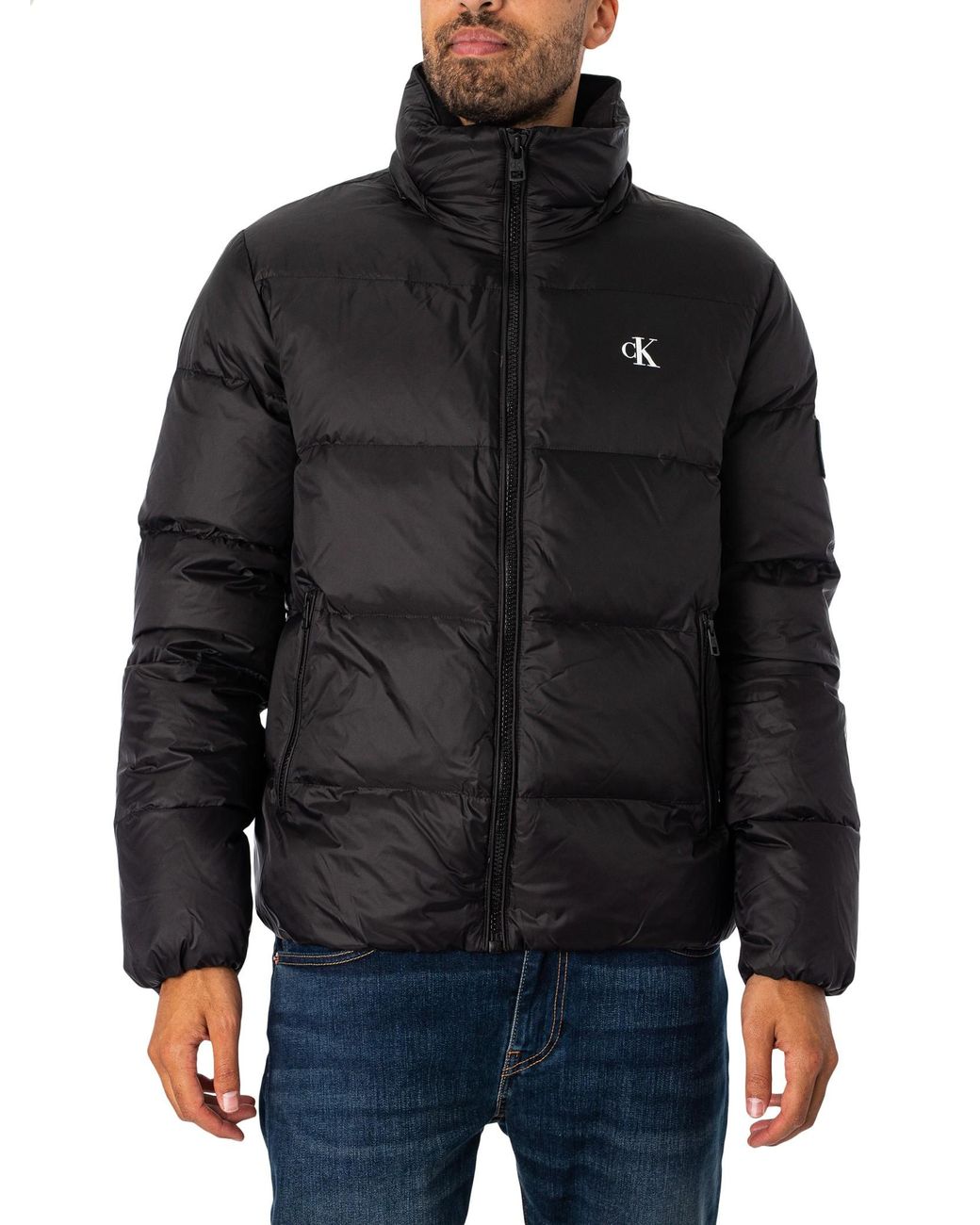 Calvin Klein Essentials Down Jacket in Black for Men Lyst UK