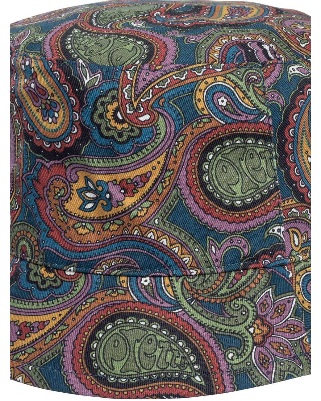 Pretty Green Gray House Paisley Bucket Hat for men