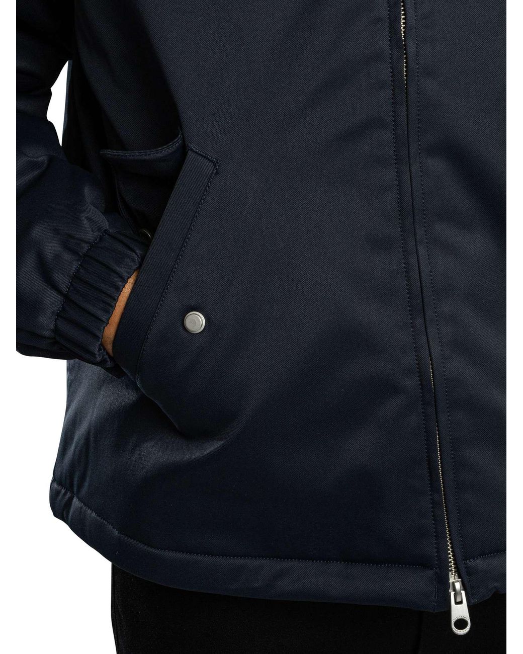Lyle & Scott Blue Padded Hooded Zip Through Jacket for men