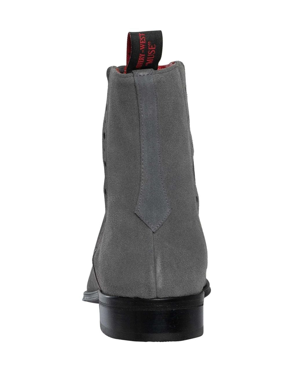 Jeffery West Gray Suede Chelsea Boots for men