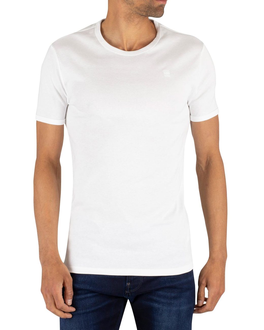 G-Star RAW 2 Pack Slim Crew T-shirts in 