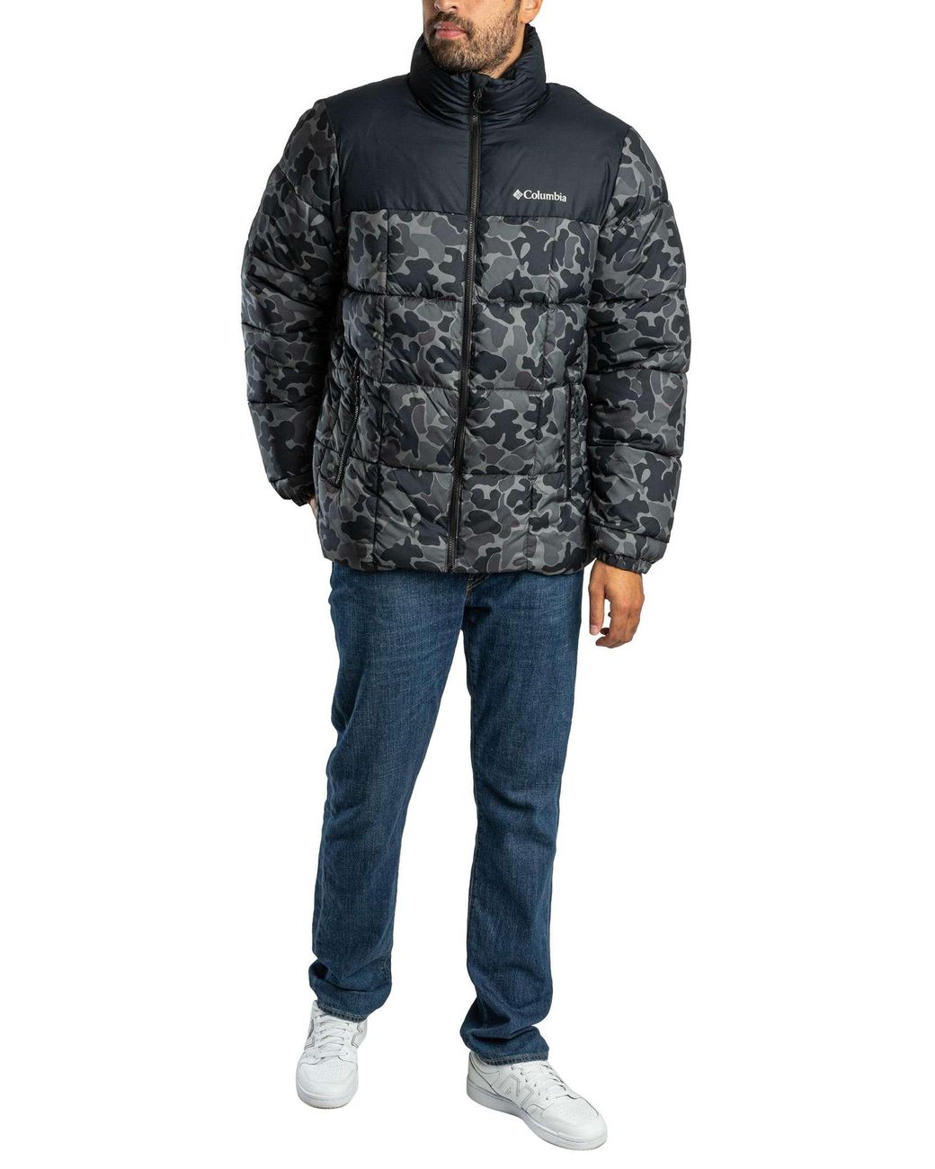 Columbia Gray Puffect Iv Printed Jacket for men
