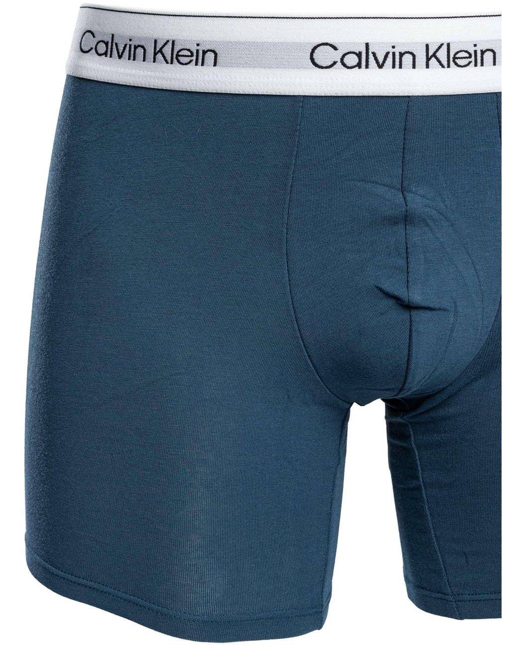 Calvin Klein Blue 3 Pack Icon Boxer Briefs for men