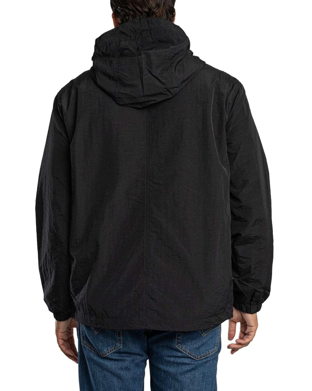 Lyle & Scott Black Hooded Utility Jacket for men