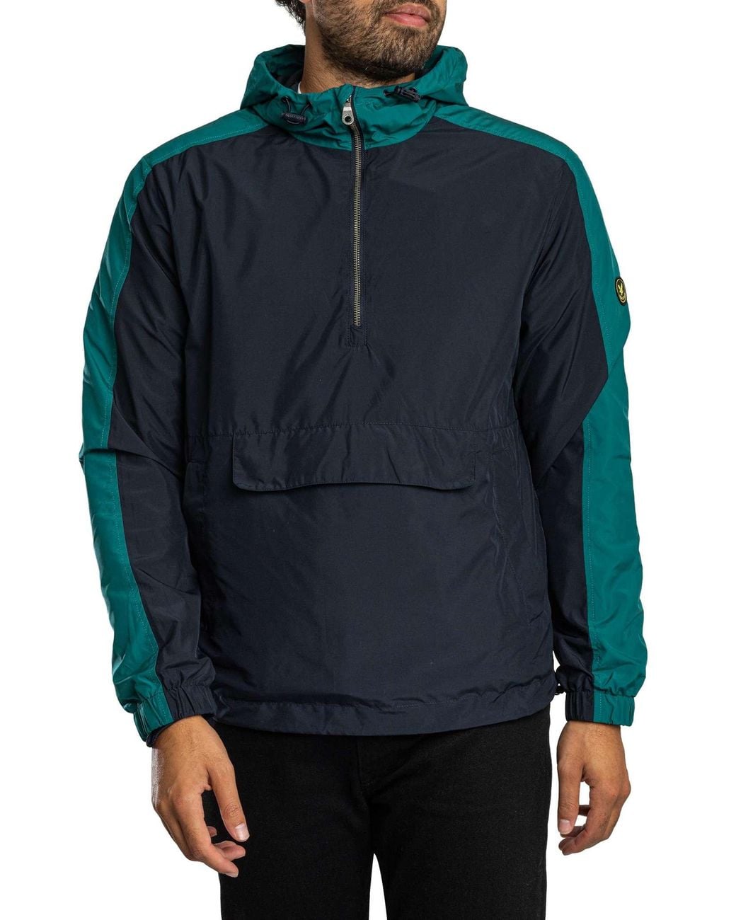 Lyle & Scott Blue Anorak Jacket for men
