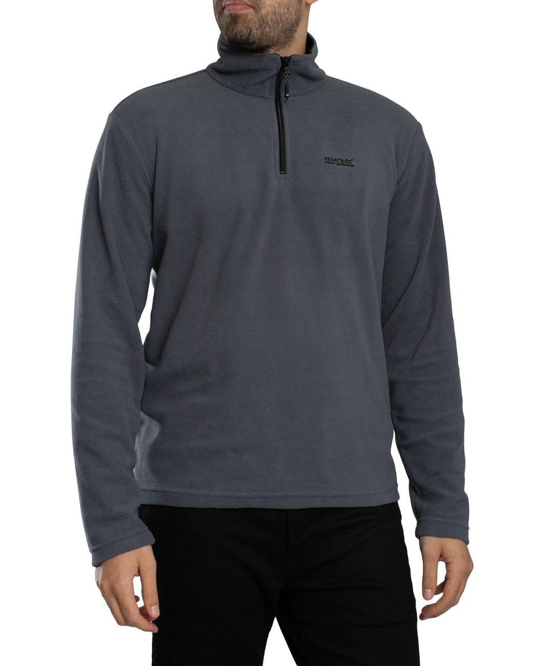 Regatta Blue Thompson Fleece Zip Sweatshirt for men