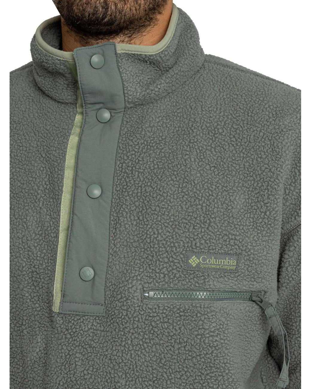 Columbia Gray Helvetia Ii Half Snap Fleece for men