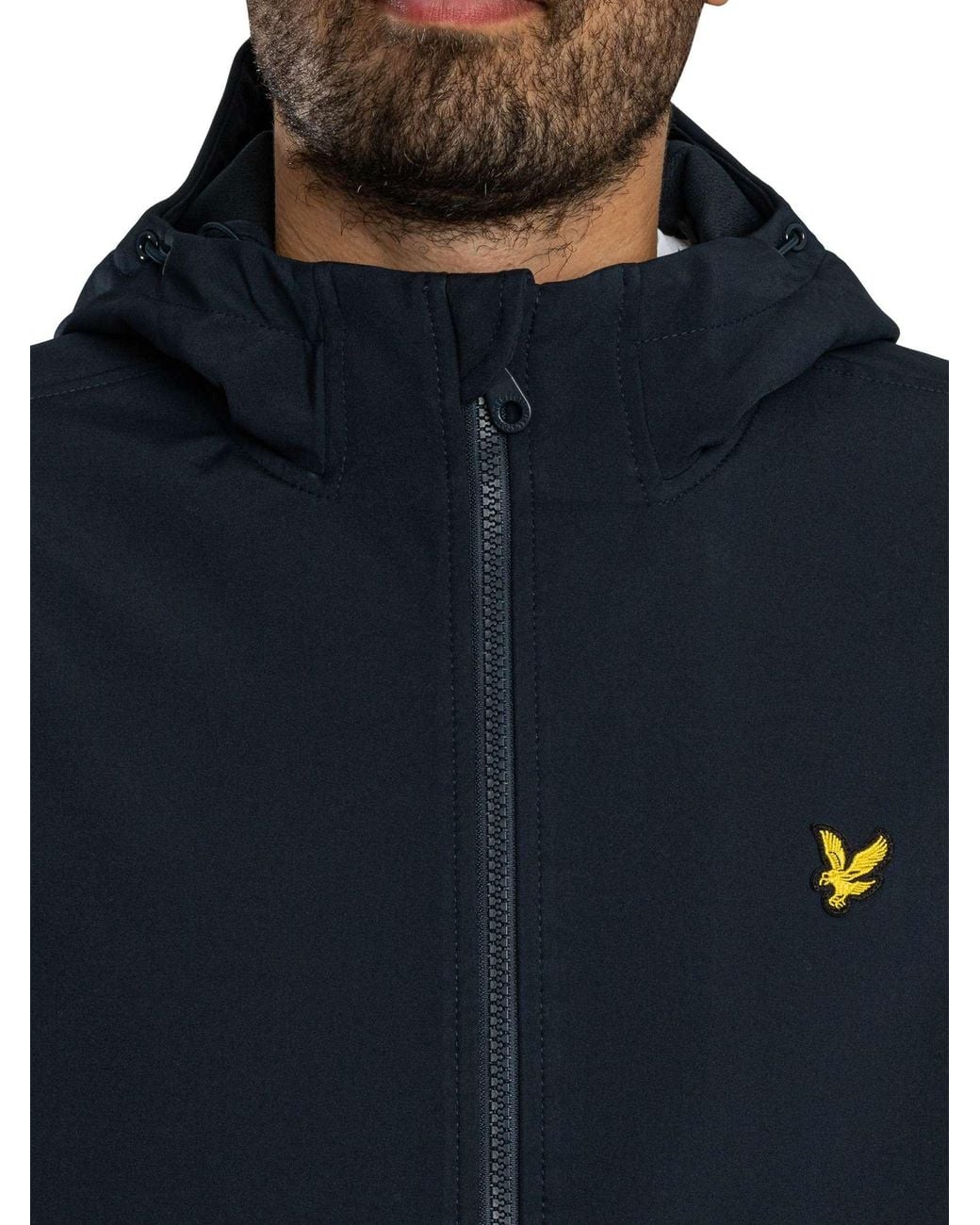 Lyle & Scott Blue Mesh Back Softshell Jacket for men