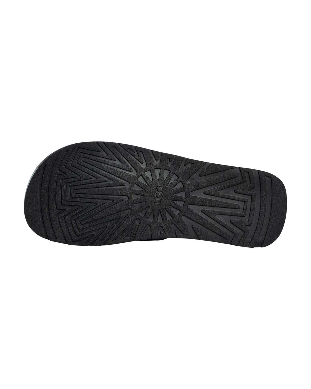 Ugg Black Seaside Ii Leather Sliders for men