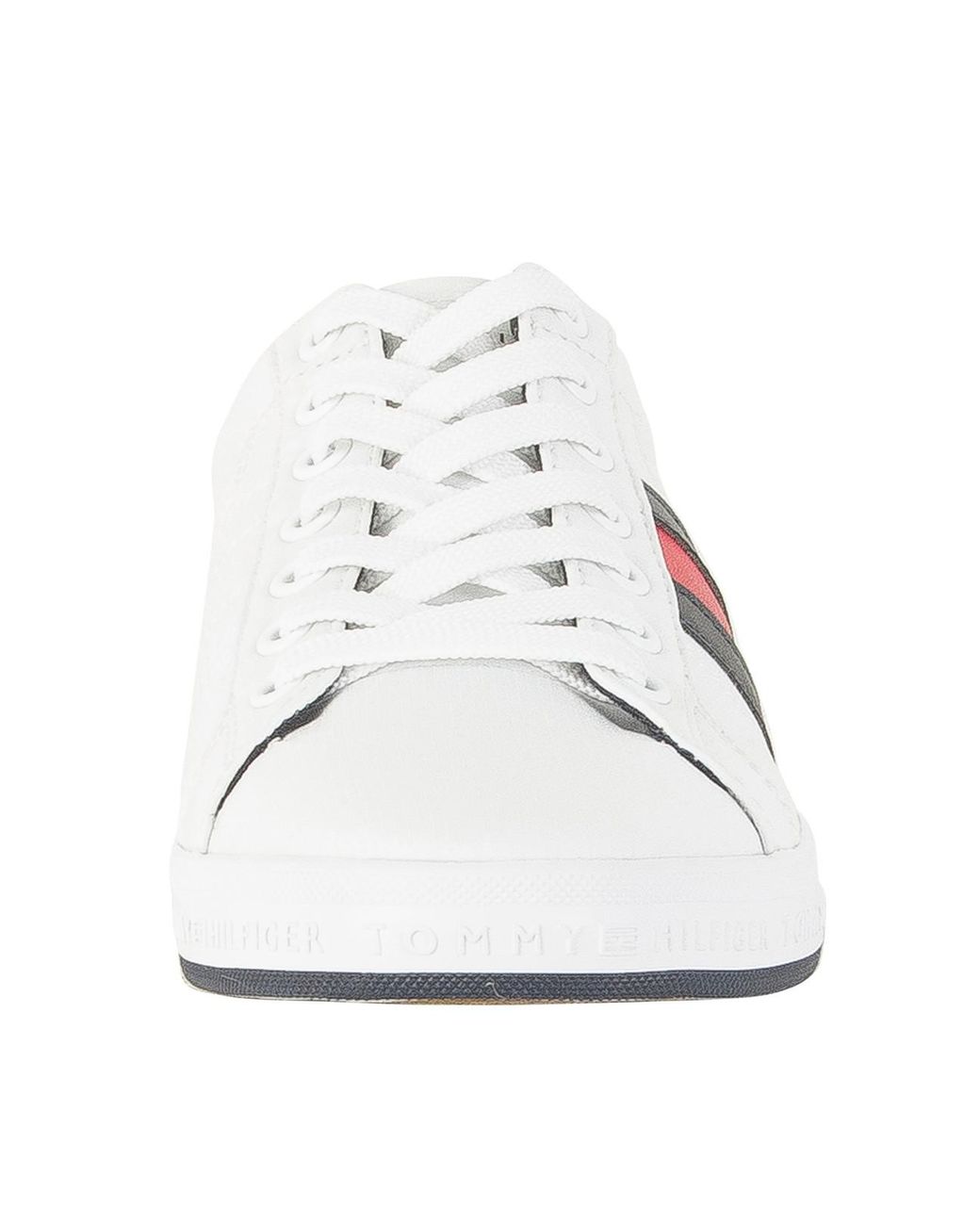 Tommy Hilfiger White Essential Flag Trainers for Men | Lyst Canada