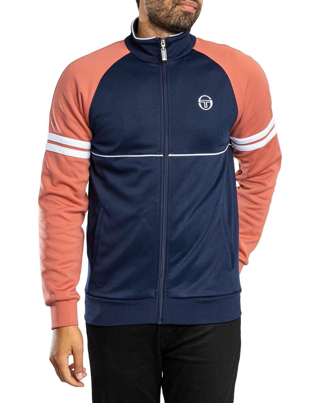 Sergio Tacchini Blue Logo Track Jacket for men